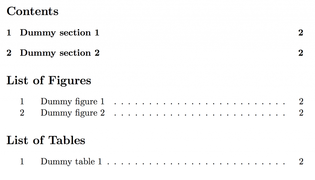 word 2016 table of contents dots missing
